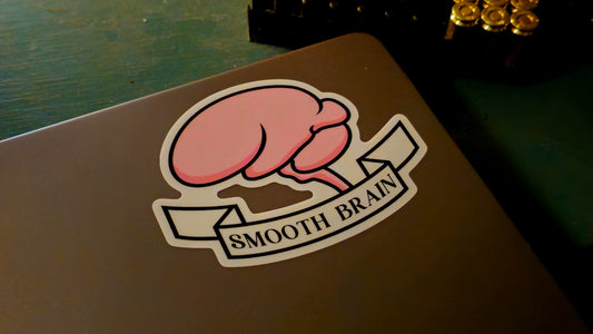 Overton Windex Smooth Brain Sticker